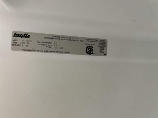 Used Inglis Fridge - Image 4